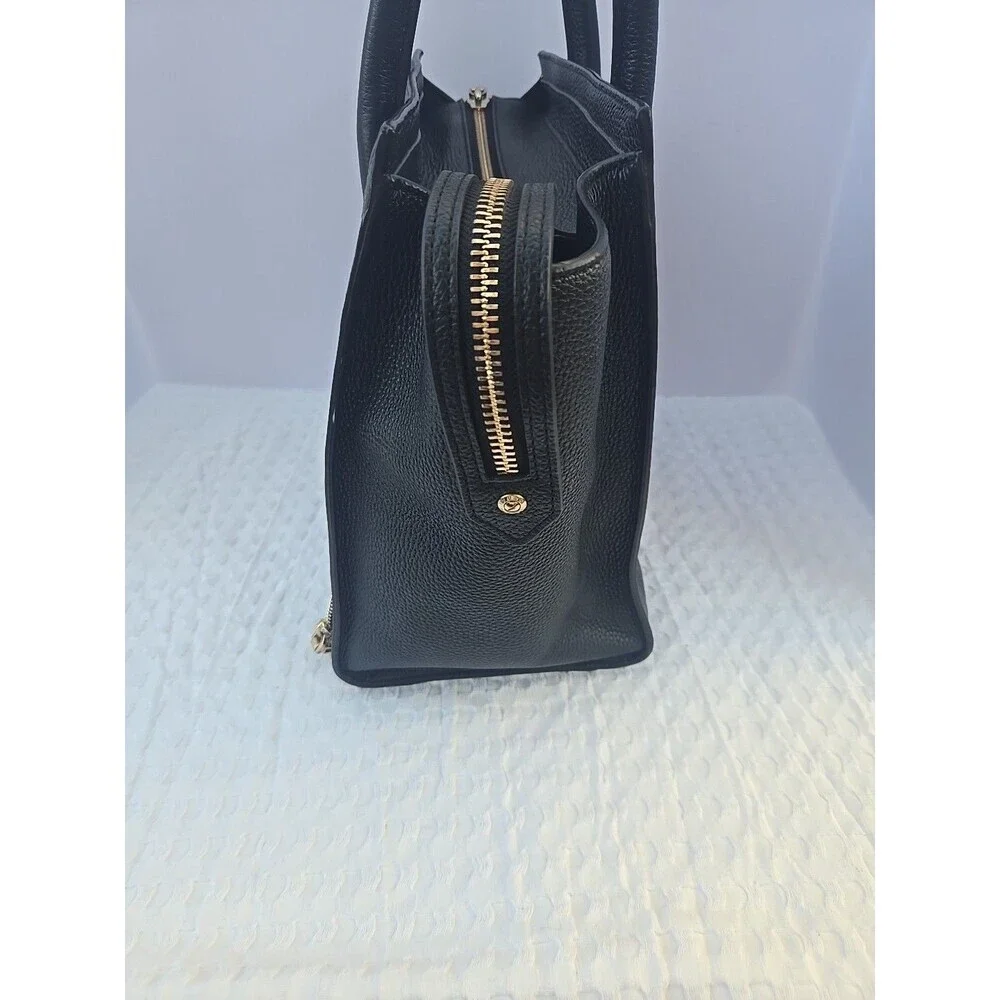 Henri Bendel Rivington  Tote Bag Black Leather